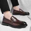 Fashion Male Shoes High Quality Fashion Men Business Shoes Italian Handmade Shoes Genuine Leather Loafers Slip-ons Men Casual Footwear