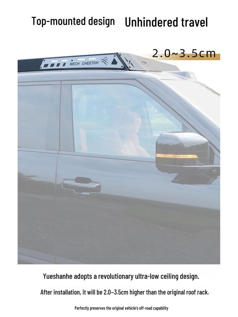 Formula Leopard Titanium 7 Black Panther Roof Rack Side Ladder & Armor Expansion Platform