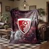 Bournemouth Football Print Flannel Blanket Soft Warm Sofa Bed Throw Blanket For Home Office Bedroom