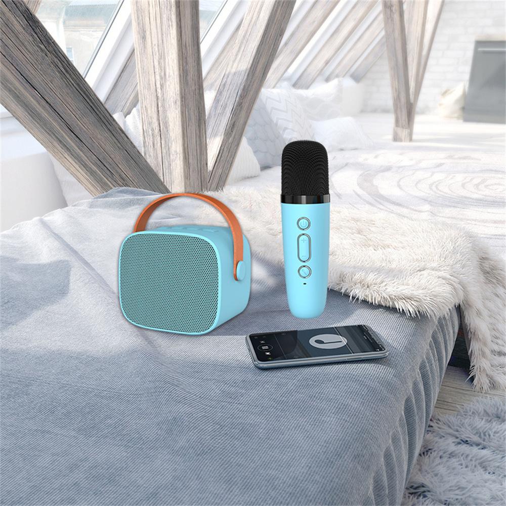 P2 Домашний Детский Караоке Bluetooth-совместимый Динамик Портативная Колонка с 1 Микрофоном