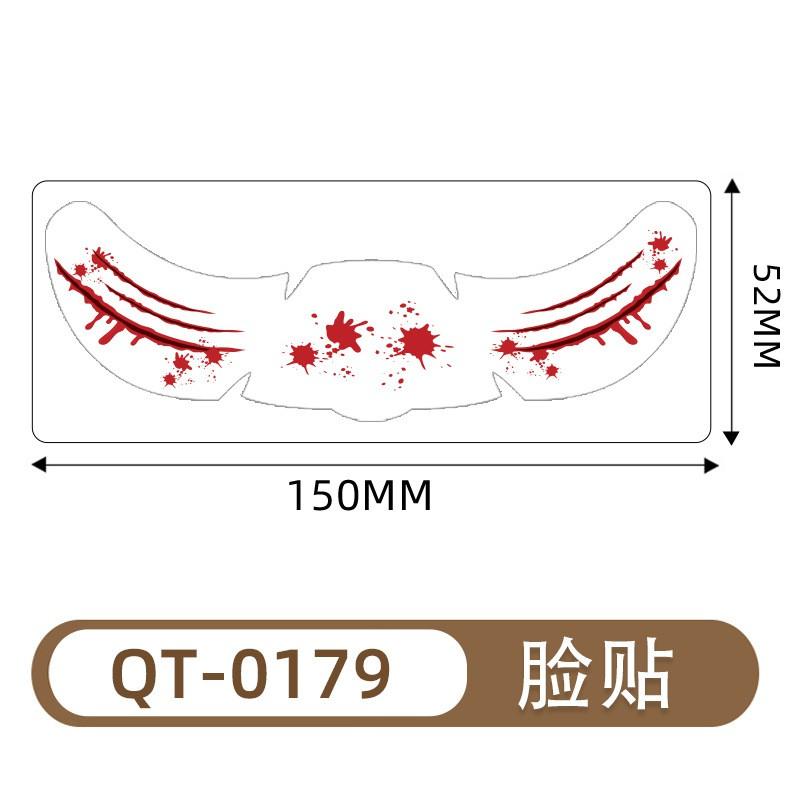 Halloween Freckle Temporary Tattoos Waterproof Sweatproof Dark Party Scar Makeup Stickers