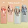 Portable 8-Piece Makeup Brush Set: Soft Bristle Brushes for Beginners, Includes Eyeshadow and Blush Tools