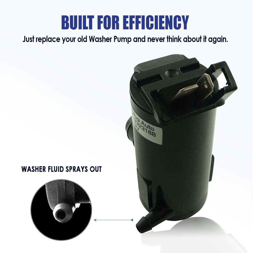 81514-232316B Насос омывателя лобового стекла с уплотнителем - Мотор омывателя для Honda, Acura - Заменяет OEM №: 38512-SC4-673, TR11602, 177132, 8-6720, 38512SDAA01