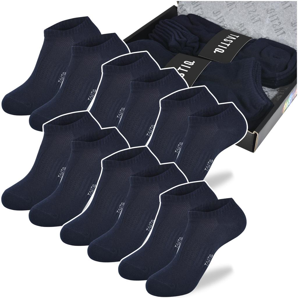 TASTIQ PREMIUM Men's Sneaker Socks Cotton 6 Pairs