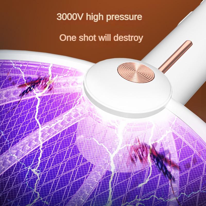 Обновленный складной электрический убийца комаров Zapper Raqueta Mata Electrico 1200 мАч USB Killer Zanzare Mata Mouche De Anti Mosquitos