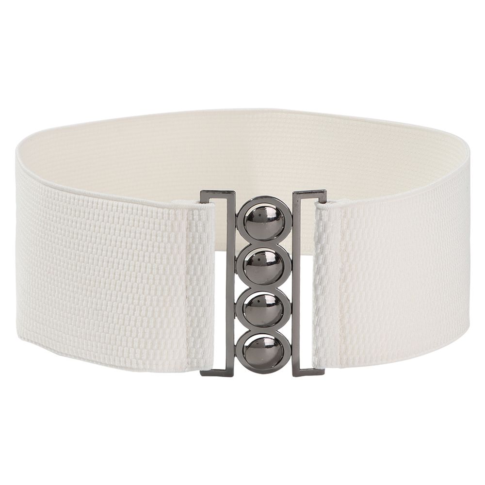 Fashion Stretch Casual Waist Band Ladies Dress Cummerbands Metal Buckle Waistband Wide Elastic Belt