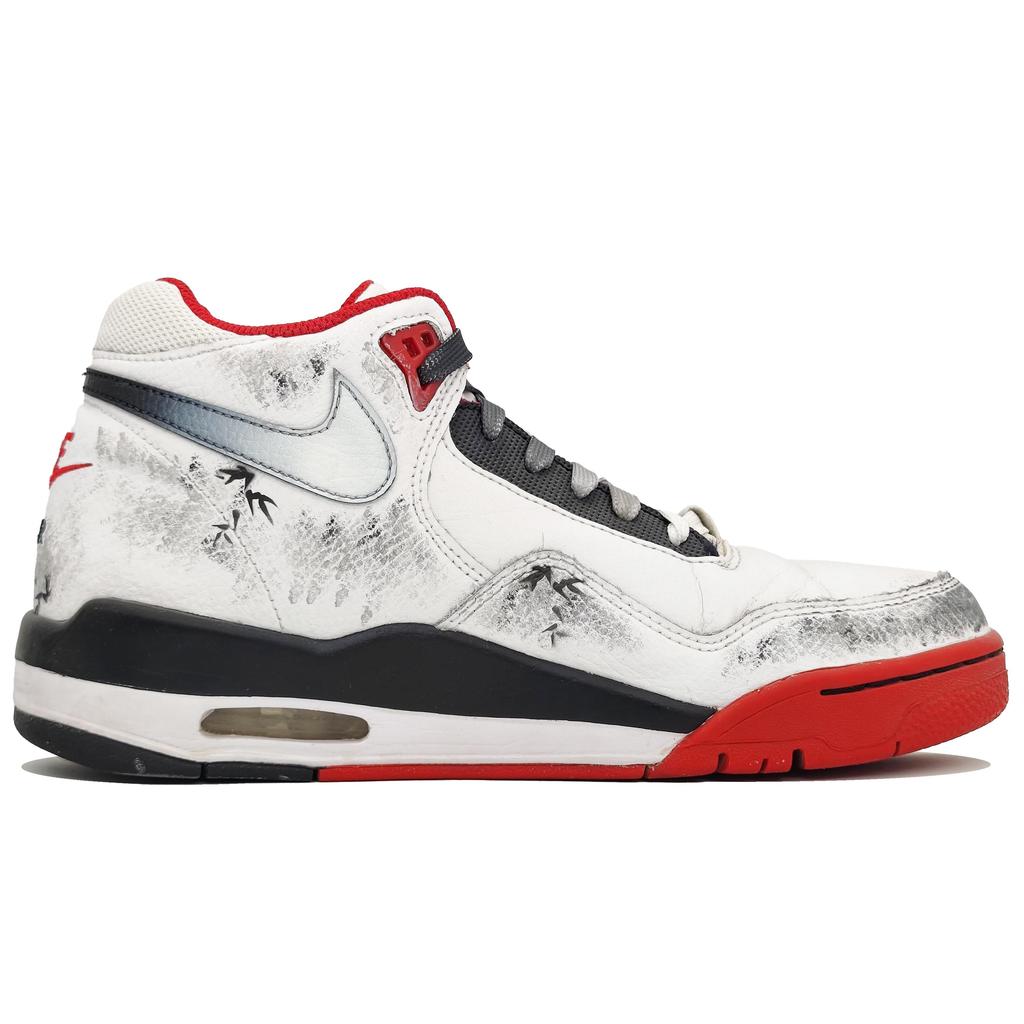 Nike Flight Legacy High top Vintage Basketball Shoes Unisex Ink Black BQ4212-100(Team400-)