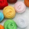 Наборы для валяния из шерсти 40 цветов Набор шерстяных волокон Стартовые наборы для валяния с инструментом для валяния Принадлежности для валяния