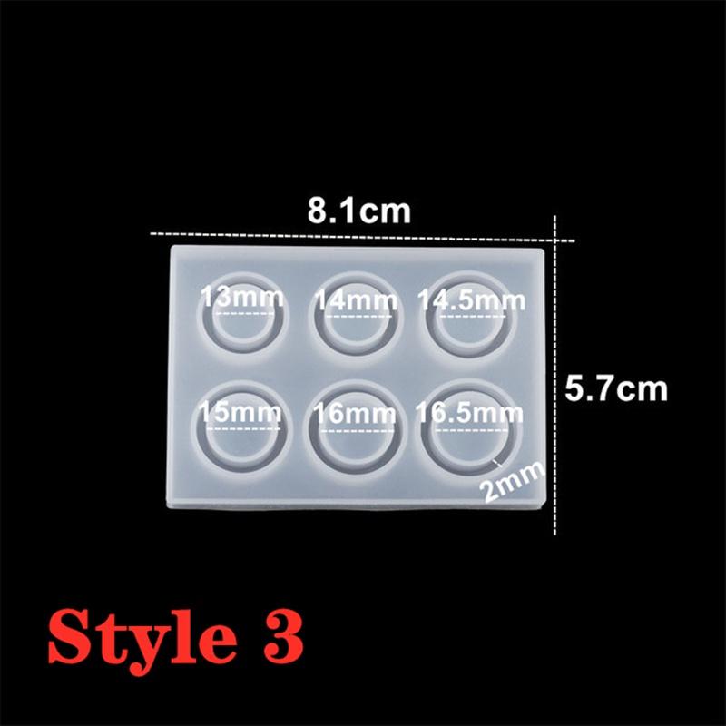 Кольца, формы для эпоксидной смолы, смешанные размеры, силиконовые формы для литья, инструмент для самостоятельного изготовления ювелирных изделий, принадлежности, аксессуары