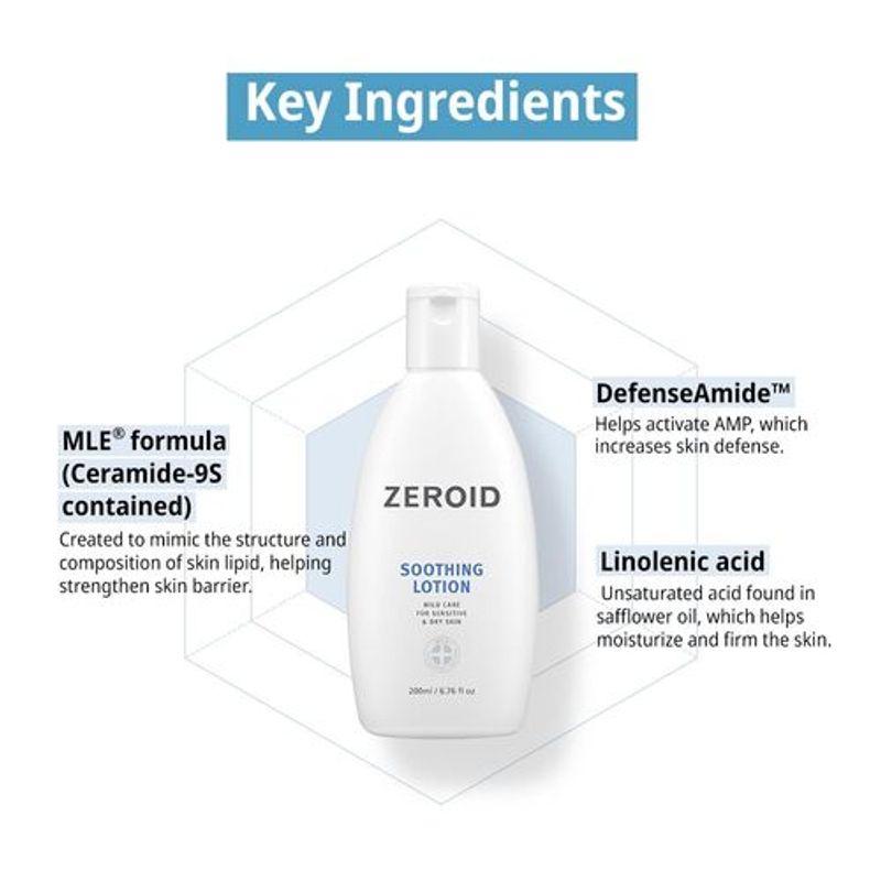 ZEROID Успокаивающий лосьон 200 мл