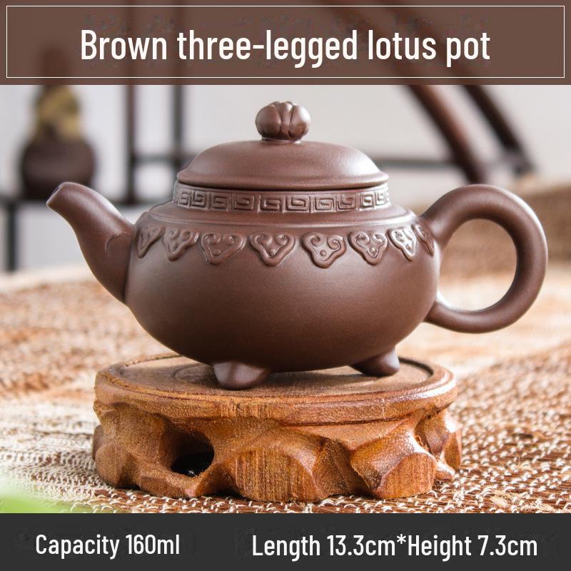 Коллекция чайников из фиолетовой глины: 72 модели, чайники Zhuni Xishi объемом 120–200 мл, идеально подходящие для утренних рынков