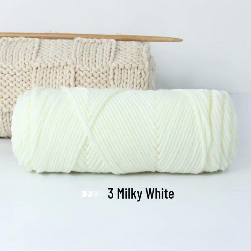 8-strand Lover Cotton Wool Yarn: Thick DIY Scarf Yarn, Needle Thread Milk Cotton Silk.