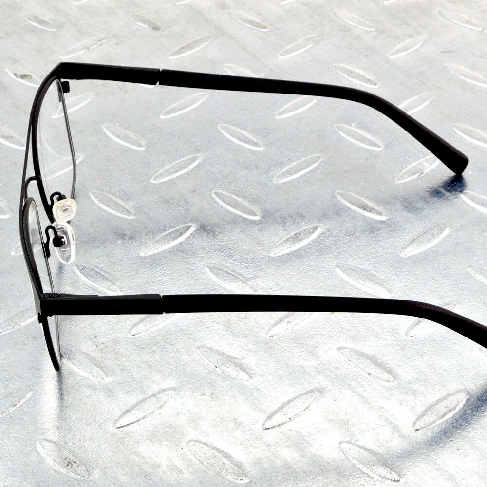 Rectangle Titanium Alloy Double Bridge Black Pilot Men Optical Glasses Frame Eyeglasses Eyeframe Eyewear
