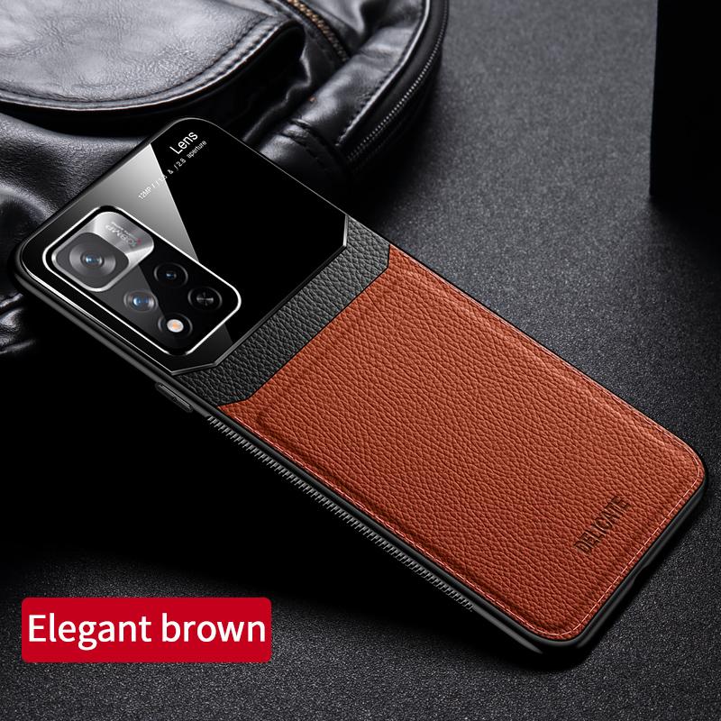 Чехол для Xiaomi Redmi Note 11 Pro Plus 5G, Чехол для Redmi Note 11S, Чехол-накладка из ПУ кожи с силиконовым бампером, Задняя крышка для Xiomi Redmi Note11, Чехол