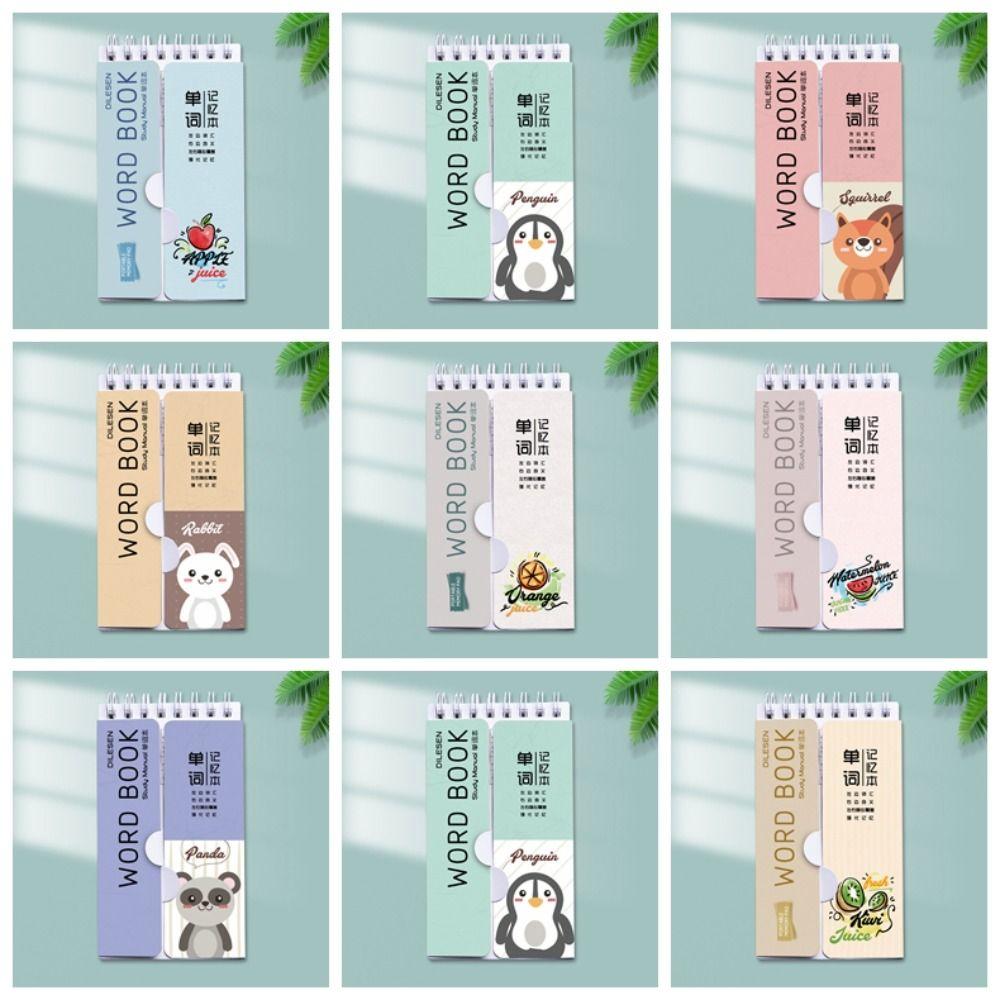 Карманный блокнот с вкладышами, книга со словами, мини-спиральный блокнот, ручная учетная книга, офисные школьные принадлежности