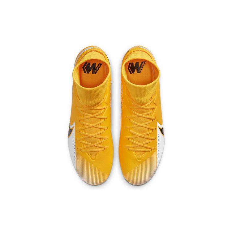 Nike Mercurial Superfly 7 Academy Low HG Soccer Shoes Men Soccer Shoes Yellow Black White AT7945-801