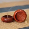 4 Holes Rosewood Bowl Shape Incense Burner Stick Holder Censer Home Decoration
