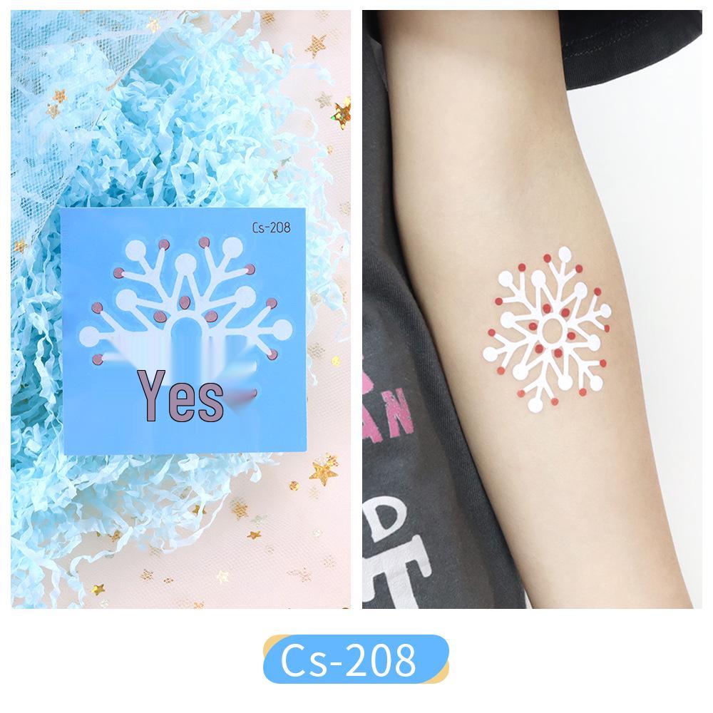 Trendy White Flower Temporary Tattoo Stickers for Face & Arm