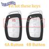 Чехол-брелок на 4 кнопки для автомобиля Hyundai Avante Sonata Santa Fe Tucson Elantra Azera Creta