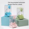 Clear Bird Feeders Reduced Waste Food Containers Cage Mount Food Dispensing Automatic Bird Feeders Large Capacity