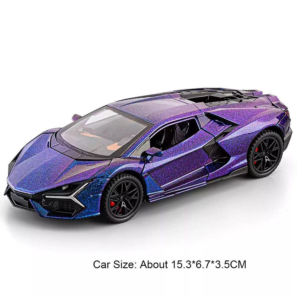 1:32 Revuelto SVJ63 Модель Спортивного Автомобиля Игрушки Сплав Литье под Давлением Двери Открываются Механизм Оттяжки Звук Свет Декор Суперкары для Детей Взрослых