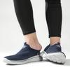 Мужские кроссовки Slip On, повседневные спортивные кроссовки, темно-синие дышащие кроссовки с сеткой Air Mesh, женские кроссовки для ходьбы