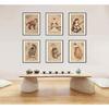6 шт. Японский Кот-Самурай Настенное Искусство Постеры Декор Япония Бусидо Картины Кунг-фу Татуировка Забавный Фэнтези Фото Картина Постер на Холсте