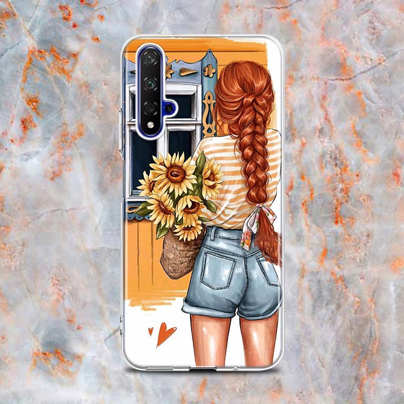 Модный детский силиконовый чехол для девочек и мальчиков для Honor 20 20S 20E 8 8A Prime 8X MAX 8C 8S 7A 7C 7S Pro