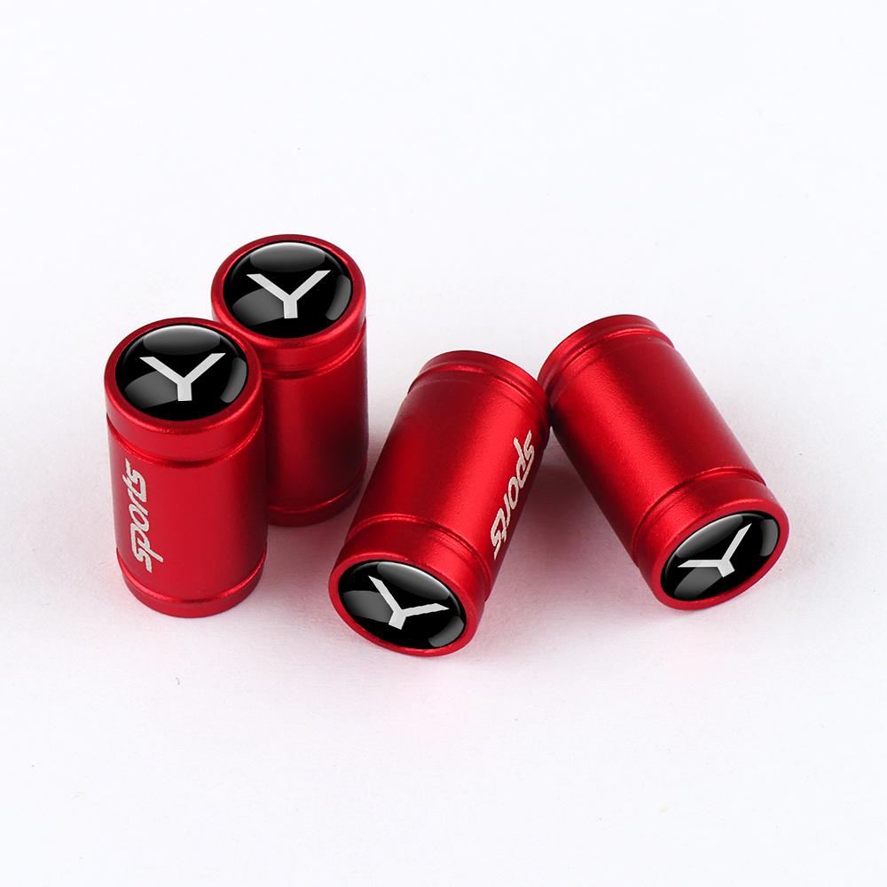 pwknb9 4pcs/set Car Wheel Hub Valve Stem Cap valve caps For Tesla Model 3 Y S X Roadster Bonina Coil Motorcycle Auto Decor Accessories