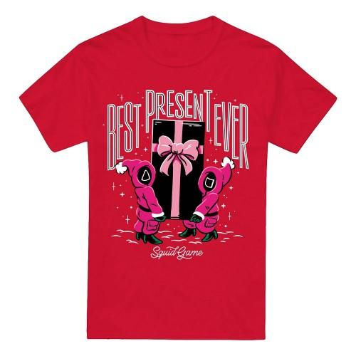Мужская футболка с лучшим подарком Squid Game