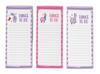 Pack of 3 Magnetic Fridge To-Do List Notepads- Magnetic Memo Pads For Refrigerator- (50 Sheets