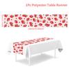 Strawberry Theme Birthday Table Runner Banner Birthday Party Decoration Baby Shower Girl Strawberry Party Supplies