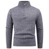 Sweater Men's Autumn and Winter New Style Men's Fashion Trend Semi-zipper Sweater Men's Knitted Sweater