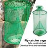 Hanging Fly Killer Net Trap Reusable Folding Flies Catcher Cage Practical Flies Net Traps Pest Control Tool for Household Garden
