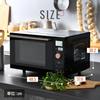 Microwave Microwave Oven 18L Single Life Two People Flat Table With Toast Function Oven Function 18 Automatic Menus Easy Cleaning Grill Function Black