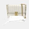 [Pre-Owned] White Leather Shoulder Bag - Very Good #1BWOC82