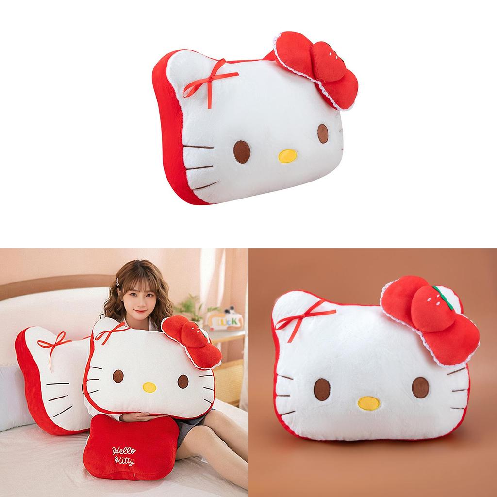 Hello Kitty Cartoon Stuffed Toy With Soft Plush Material For Bedside Decor And Comfort