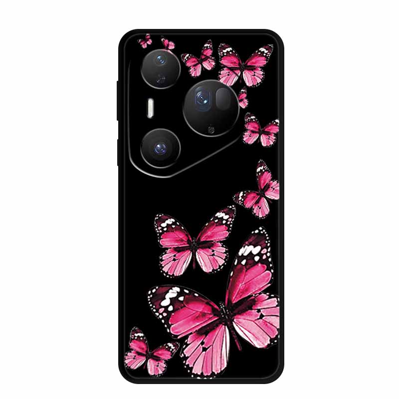 Для Huawei Pura 80 Ultra 5G Чехол Coque Мультяшный Кот Расписной Черный Силиконовый Мягкая Задняя Крышка Для Huawei Pura 80 Ultra Чехлы Оболочки