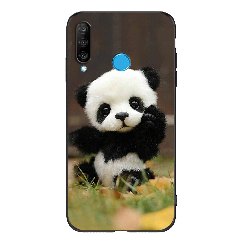 Для Huawei P30 lite Nova 4e honor 20s honor 20 lite русская версия чехол задняя крышка телефона черный чехол tpu лев волк тигр дракон