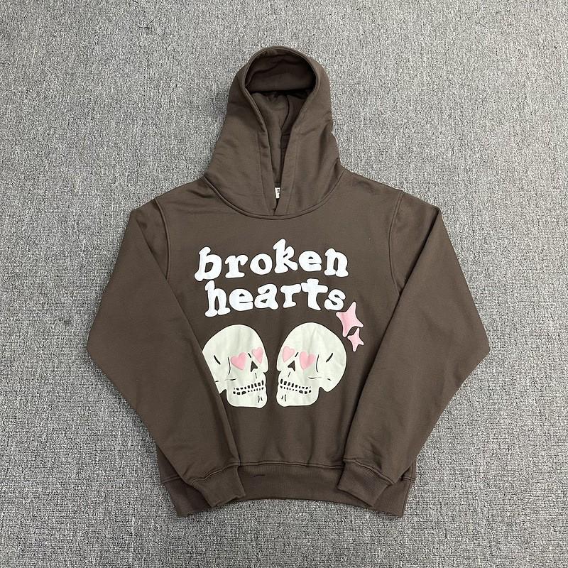 Broken Planet Oversized Hoodie Straight-leg Sweatpants Set - Foil Print Cotton Streetwear Men Women