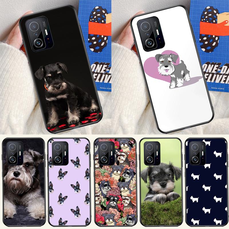 Schnauzer Puppy Dog Case For Xiaomi 14 13 15 Ultra 11T 12T 13T 14T Pro POCO X7 Pro X3 X5 F5 F6 M6 X6 Pro Cover