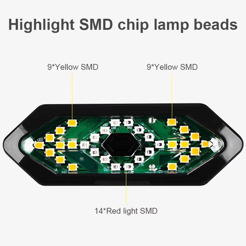 USB Rechargeable Wireless Remote Control Bicycle Tail Light Turn Signal LED Rear Light for Road Mountain Bike Riders
