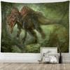 Древний динозавр, настенная роспись, гобелен, искусство, богемный ретро, ​​настенный гобелен, хиппи, тапиз, художественный декор для комнаты, общежития