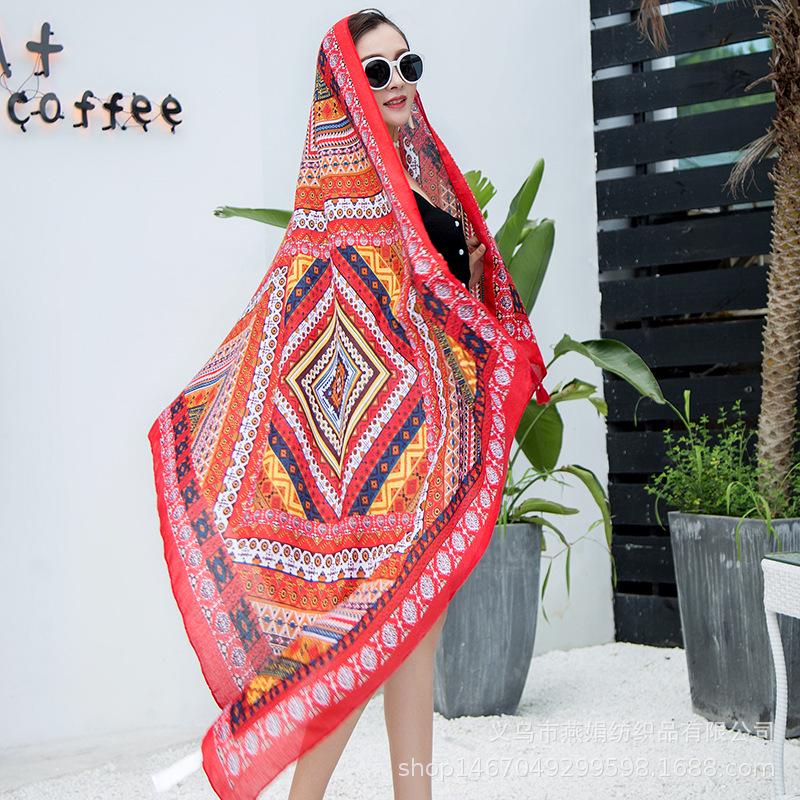 180*90см Дорожные Пляжные Солнцезащитные Шарфы для Женщин Бикини Большой Парео Шарф Бразильский Купальник Пляжная Накидка Шали