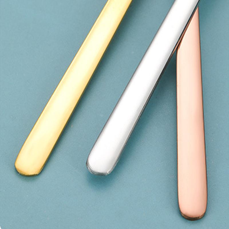 Ложка из нержавеющей стали для кофе, мороженого, десерта, чая, ложка для размешивания, для пикника, кухонные принадлежности, барные инструменты, ложка с длинной ручкой