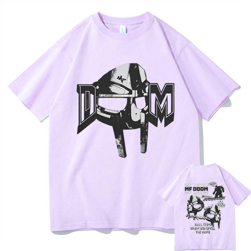 Rapper Mf Doom Doomsday Graphic Print Tshirt Men Women Hip Hop Casual Oversized Tops Tees Male Cotton Short Sleeve Mens T Shirt