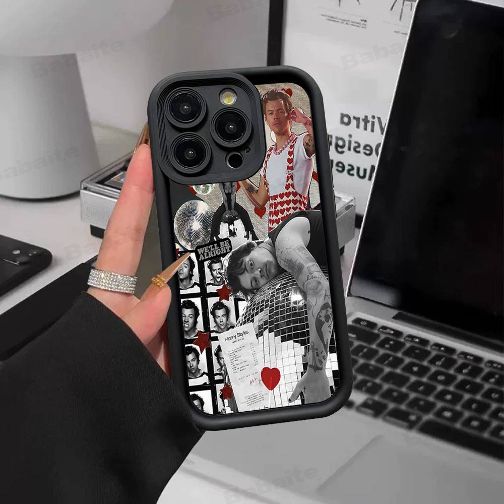 H-Harrys Музыкальные стили Для IPhone 17 Pro Max 16 15 14 13 12 11 Plus Черный Мягкий Чехол для Телефона