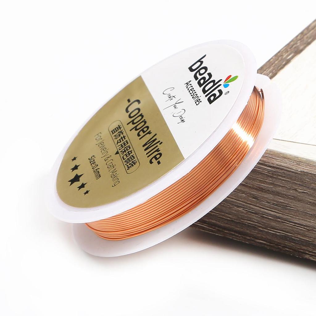 Copper Beading Wire for DIY Bracelet Necklace Colorfast Jewelry Cord String Craft Making