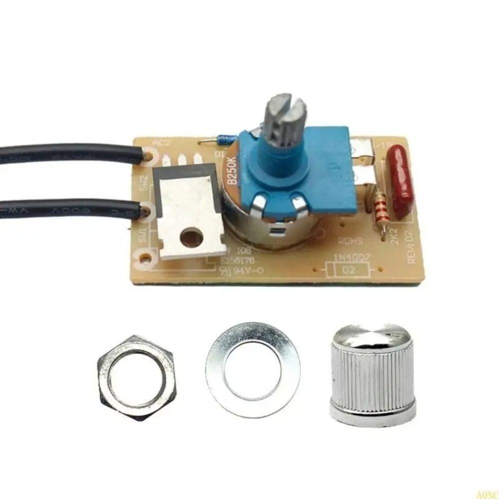 120V/240V 300W Dimmer Switch Dimmable Rotary Switch Dimmer Knob Controller Lighting Control