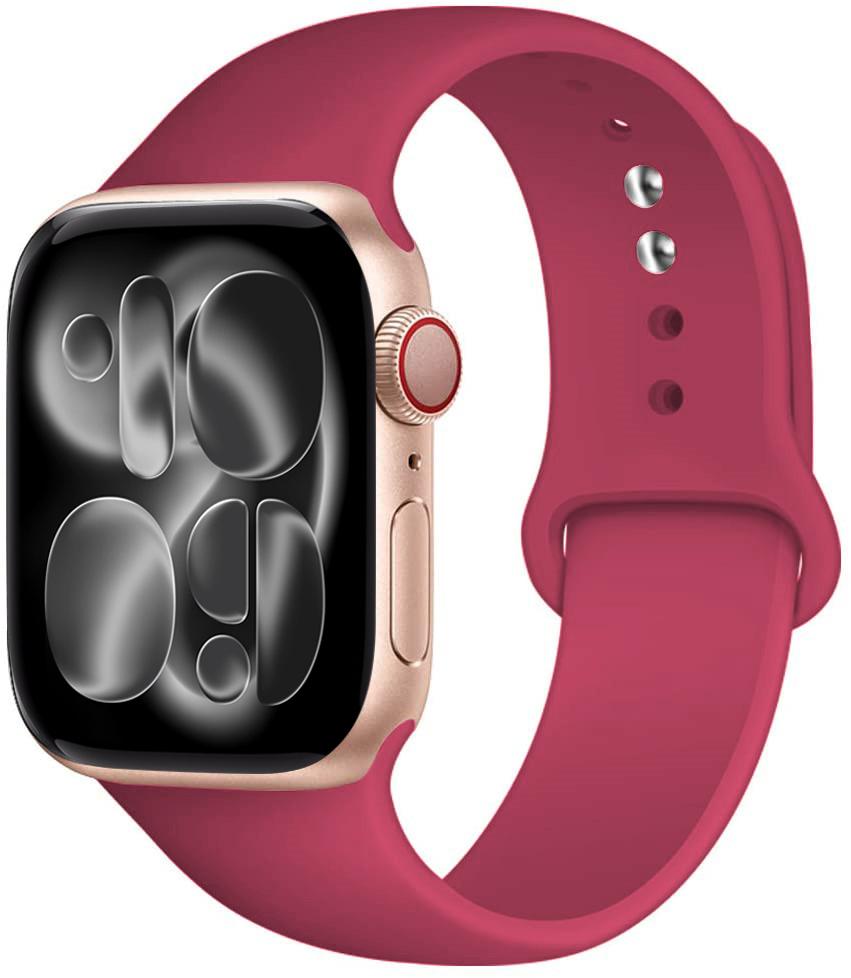 Силиконовый ремешок Для Apple Watch 11 band 44mm 40mm 49mm 45mm 41mm 38 46mm 42mm correa bracelet iWatch series 9 8 7 6 SE ultra 2 3